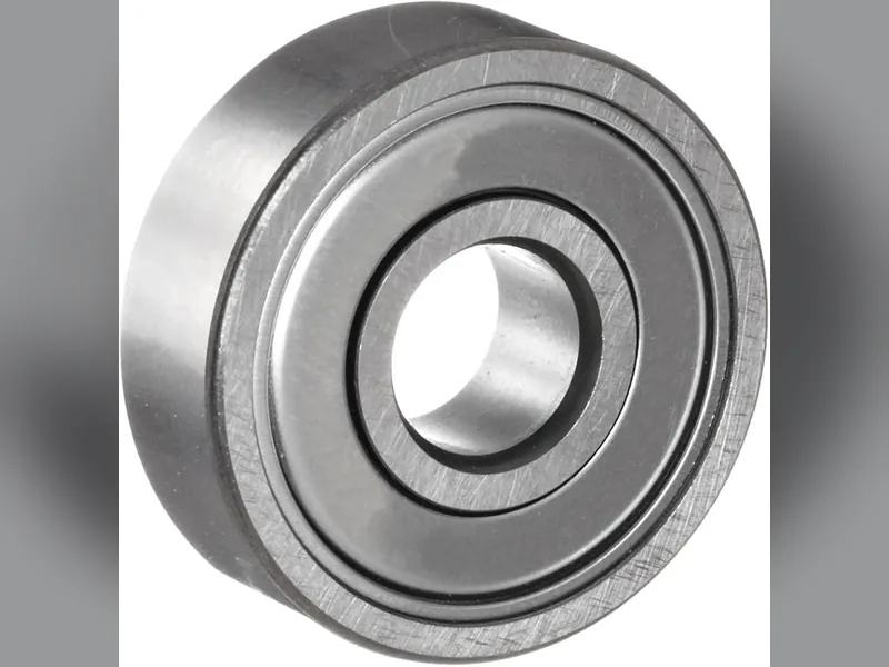 A shielded deep groove ball bearing