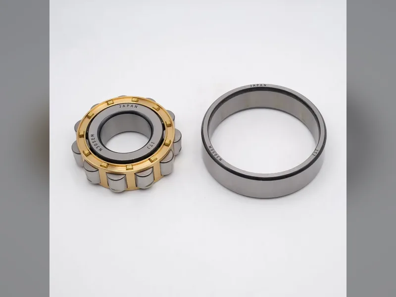 A tapered roller bearing cone separated from its cup